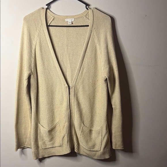 J. Jill Cream Women's Cardigan - Picture 1 of 5